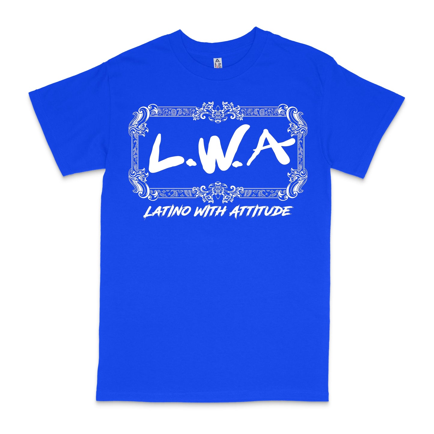 Latino With Attitude Bandana Royal Blue T-shirt