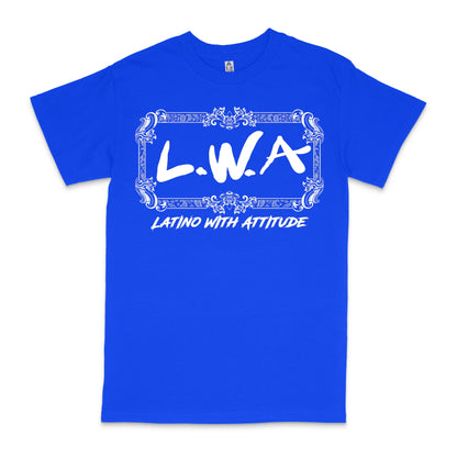 Latino With Attitude Bandana Royal Blue T-shirt