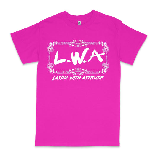 Latina With Attitude Bandana Pink T-shirt