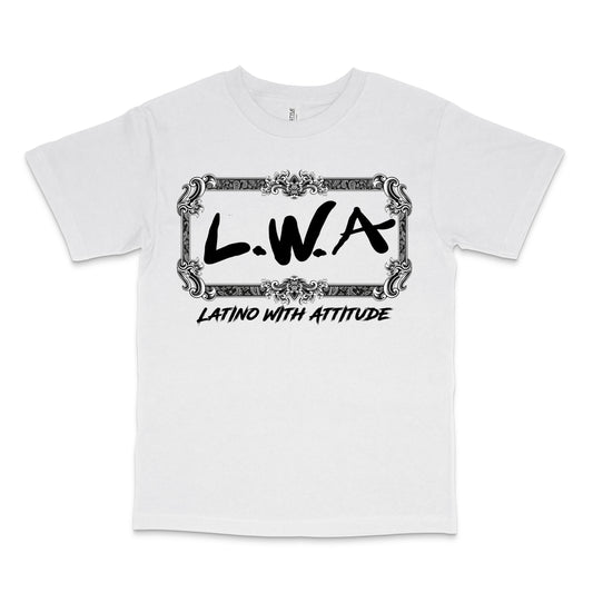 Latino With Attitude Bandana White T-shirt